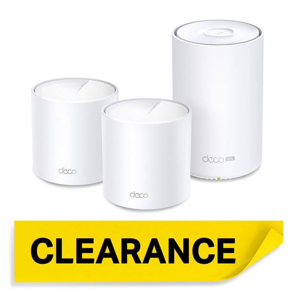 Deco X50-DSL(3-pack)-Refurbished | AX3000 VDSL Whole Home Mesh Wi-Fi 6 System