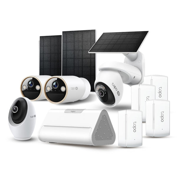 Tapo AI Full-Coverage Security Kit – 4K (4 Cameras + 4 Sensors)