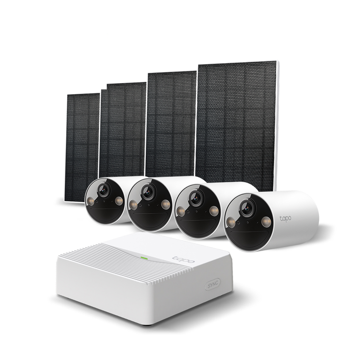 Tapo Outdoor Security Kit with Solar-Powered 2K Cameras