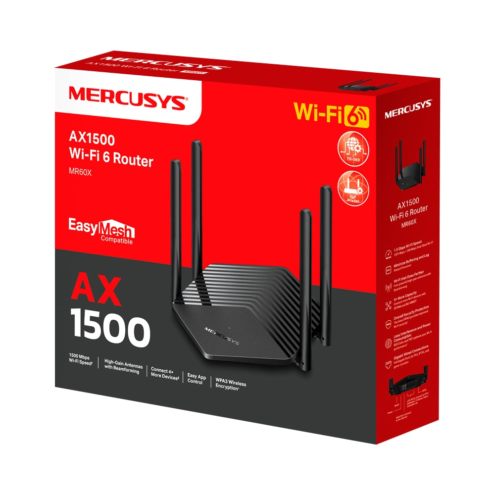 MR60X | AX1500 Dual-Band Wi-Fi 6 Router