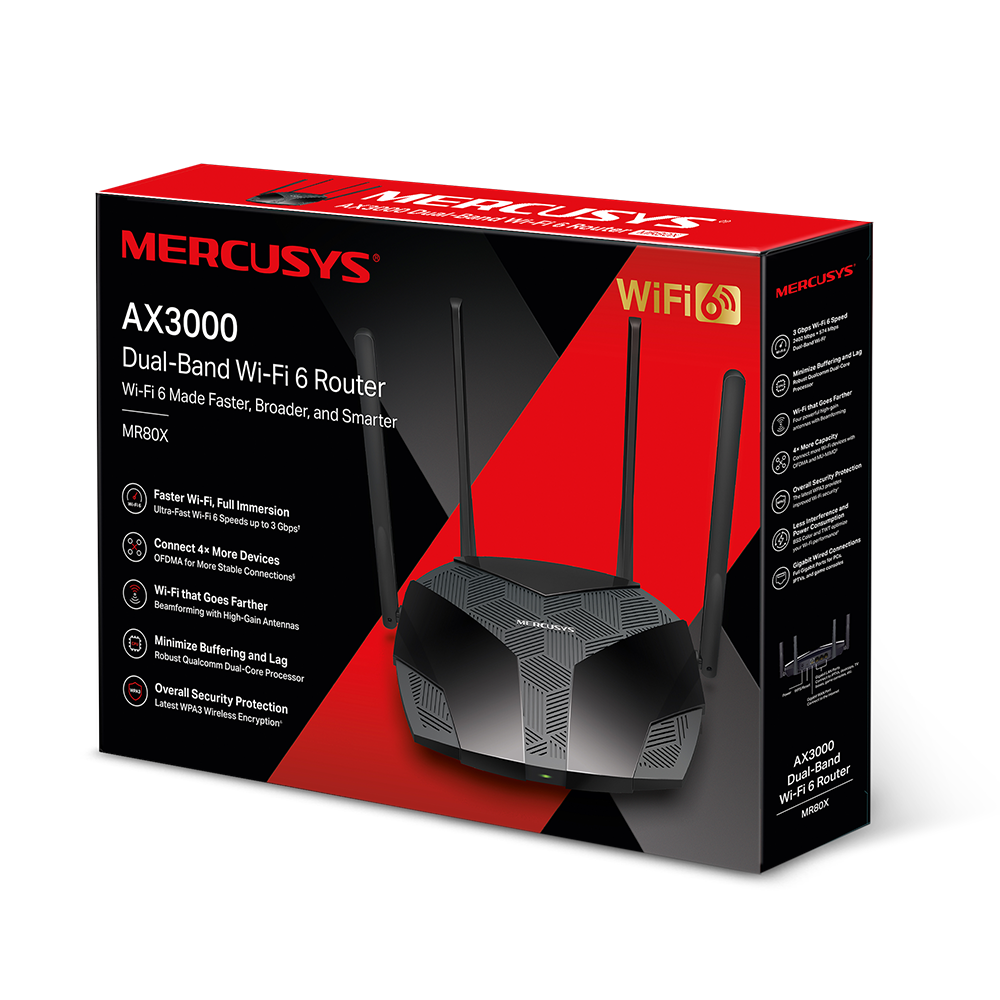 MR80X | AX3000 Dual-Band Wi-Fi 6 Router