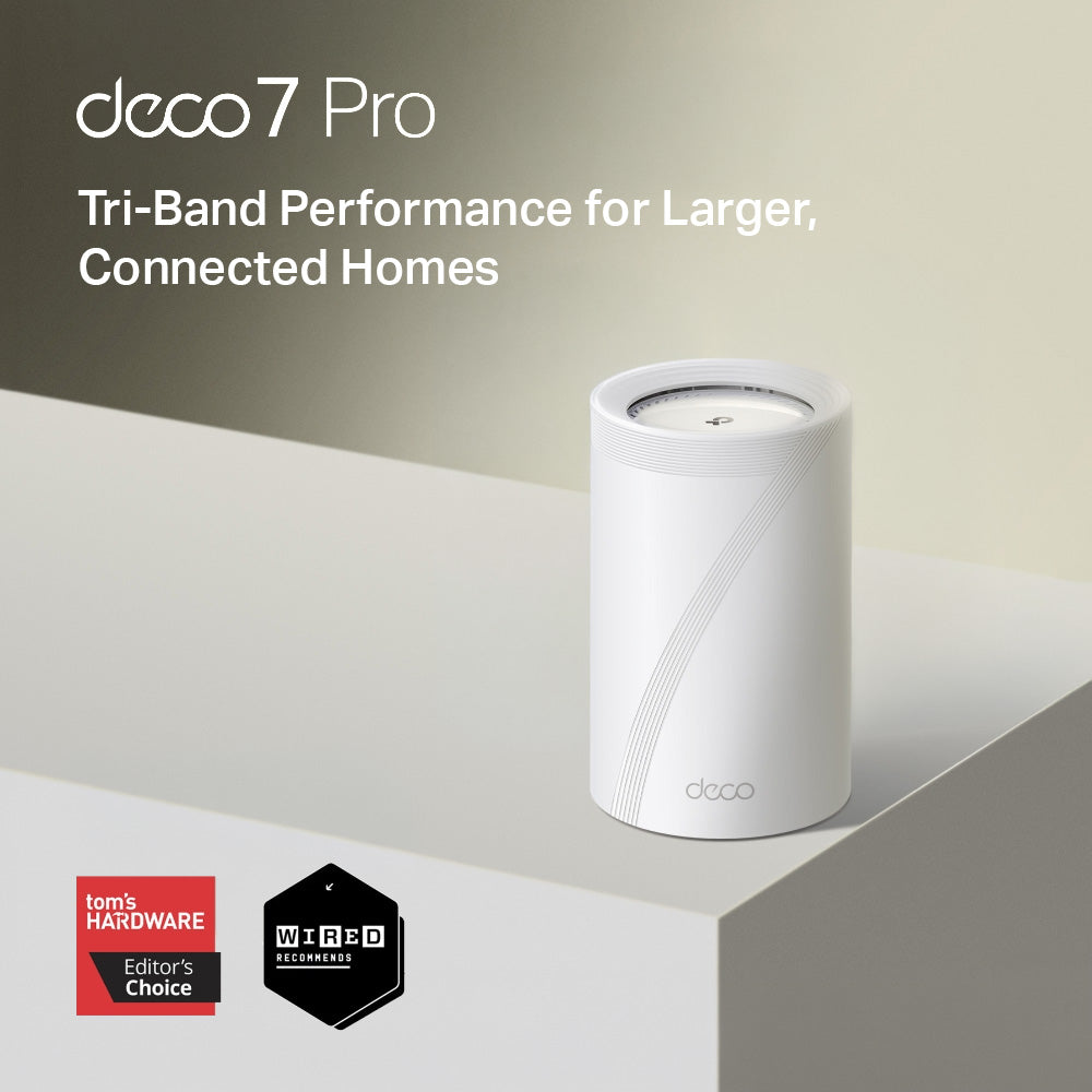 Deco BE68(1-pack) | BE14000 Tri-Band Whole Home Mesh Wi-Fi 7 System