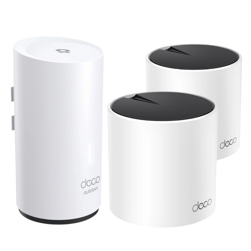 Deco X55(2-pack) + Deco X50-Outdoor(1-pack) | AX3000 Whole Home Mesh Wi-Fi 6 System