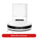 Tapo RV20 Max Plus White | Robot Vacuum & Mop with Auto-Empty Dock, 5300Pa Suction, LiDAR Navigation
