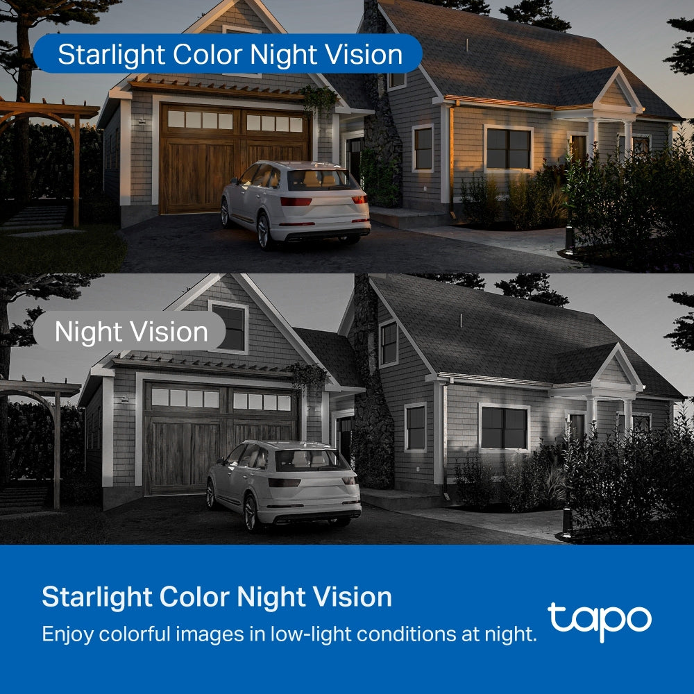 Outdoor Pan/Tilt Security Wi-Fi Camera, TC43(2-pack)