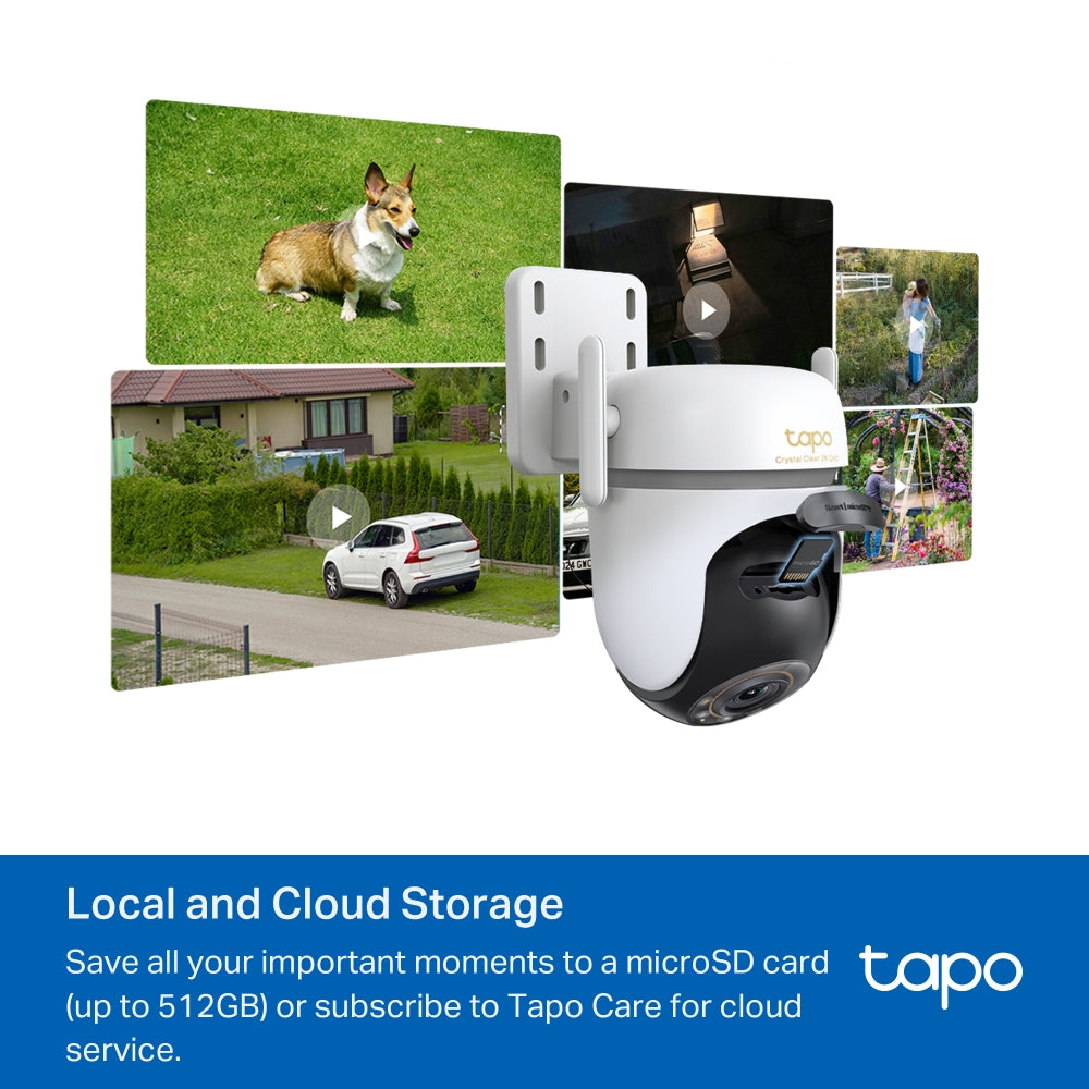 Outdoor Pan/Tilt Security Wi-Fi Camera, TC43(2-pack)