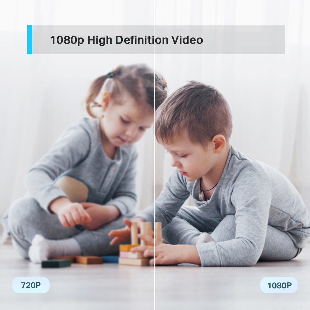 Pan Tilt Indoor Wi-Fi Camera, 1080P, Advanced Night Vision, Tapo TC70(2-pack)