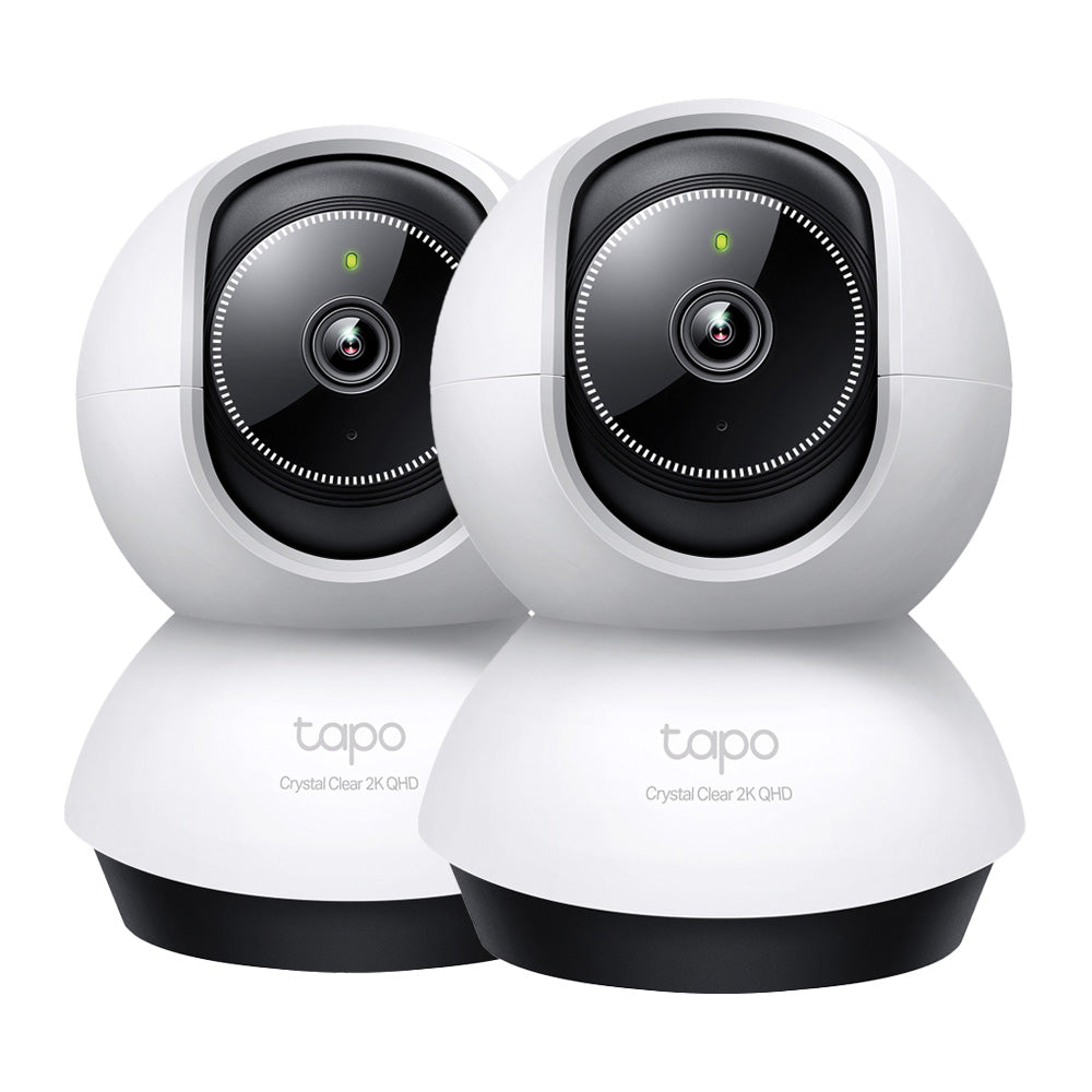 Pan Tilt Indoor Wi-Fi Camera, 2K QHD View, Tapo TC72(2-pack)