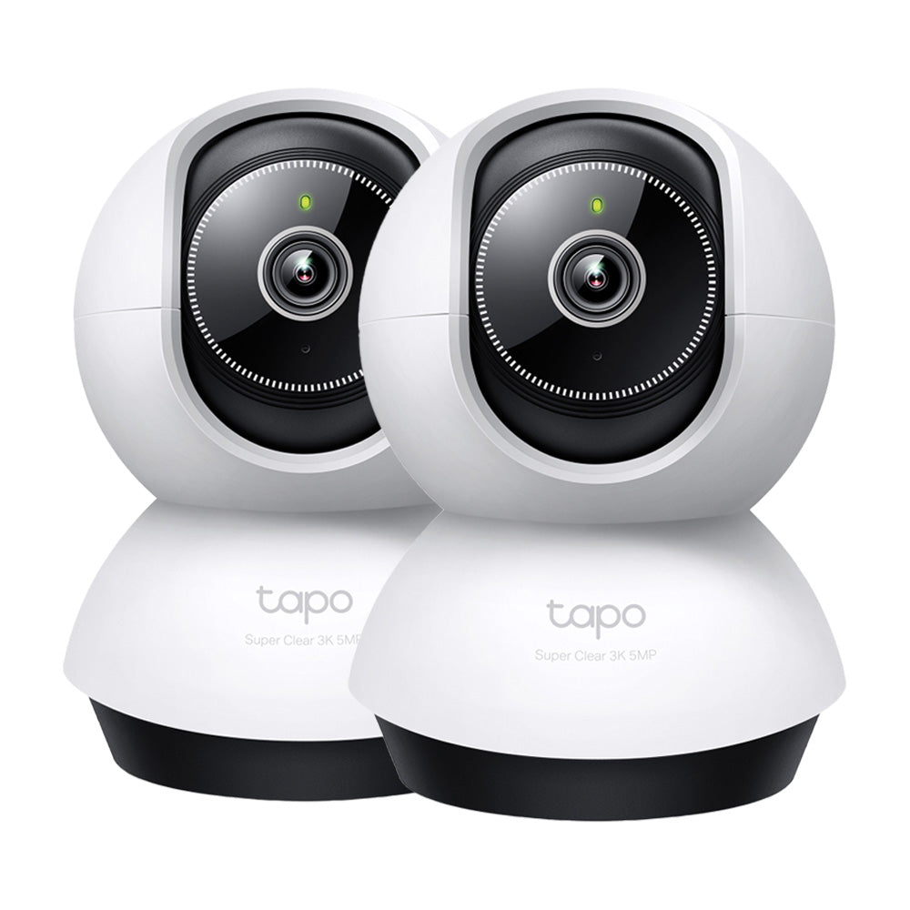 Pan/Tilt AI Home Security Wi-Fi Camera, TC74(2-pack)