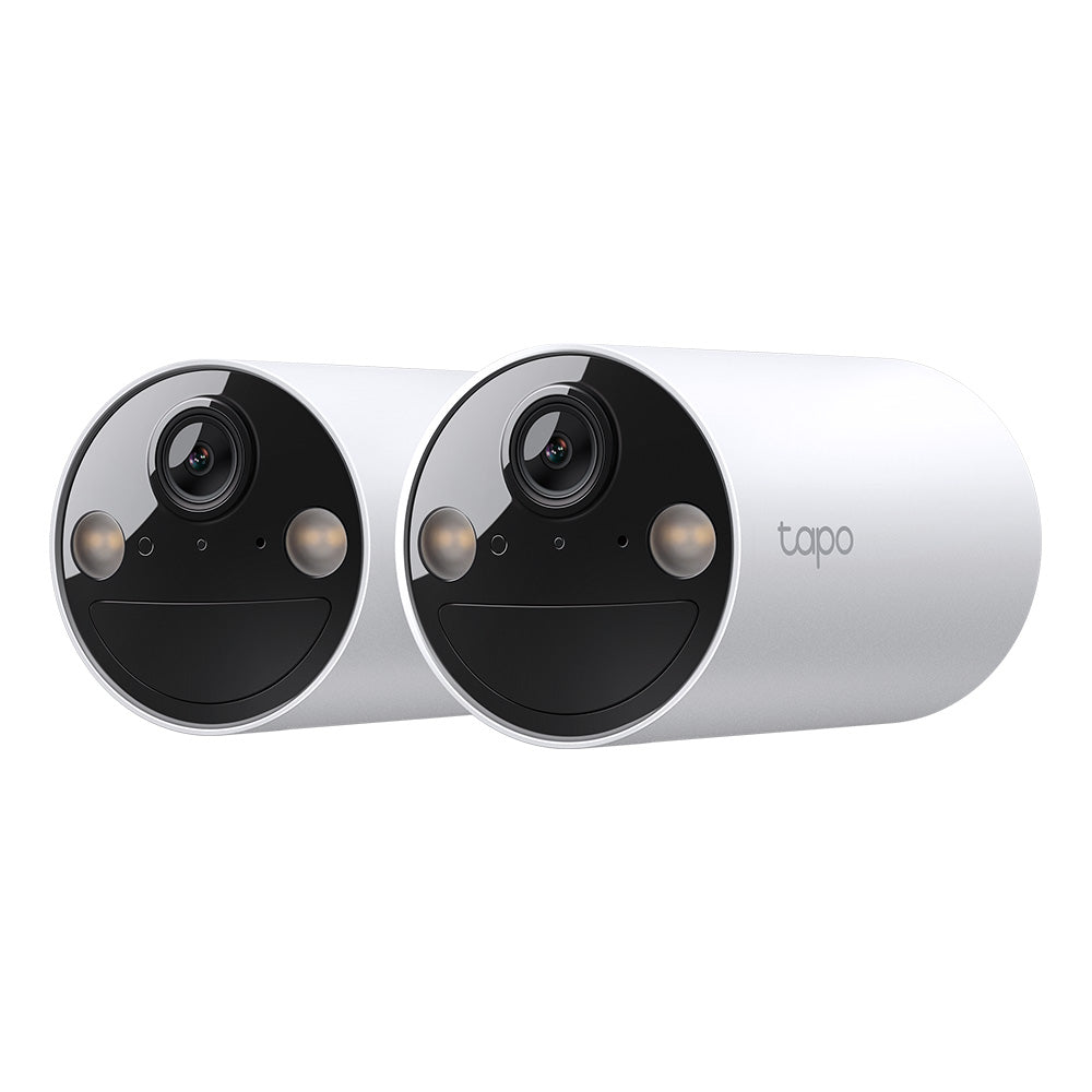 Battery-Powered Indoor/Outdoor Wireless Camera, 2K 3MP, Colour Night Vision, Tapo TC82(2-pack)