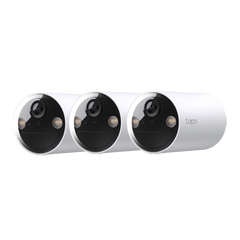 Battery-Powered Indoor/Outdoor Wireless Camera, 2K 3MP, Colour Night Vision, Tapo TC82(3-pack)