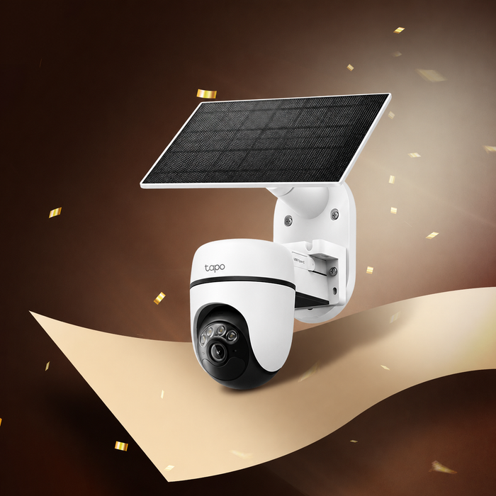 TC90 KIT | Solar Pan/Tilt Security Camera Kit, 2K 3MP, Night Vision