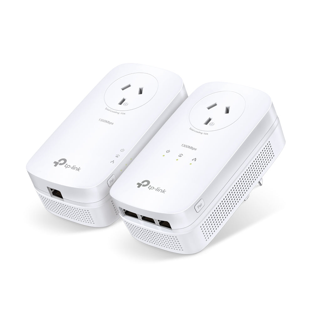 TL-PA8033P KIT | AV1300 3-Port Gigabit Passthrough Powerline Starter Kit