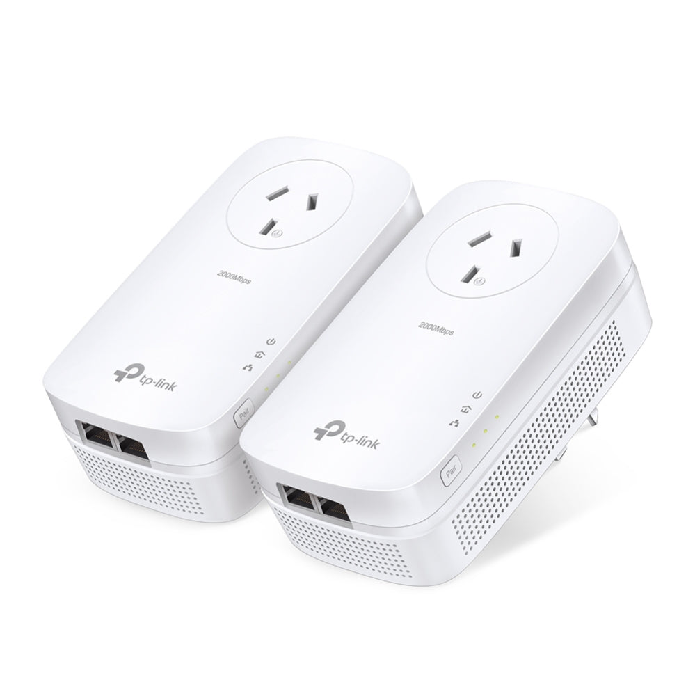 TL-PA9020P KIT-Refurbished | AV2000 2-Port Gigabit Passthrough Powerline Starter Kit