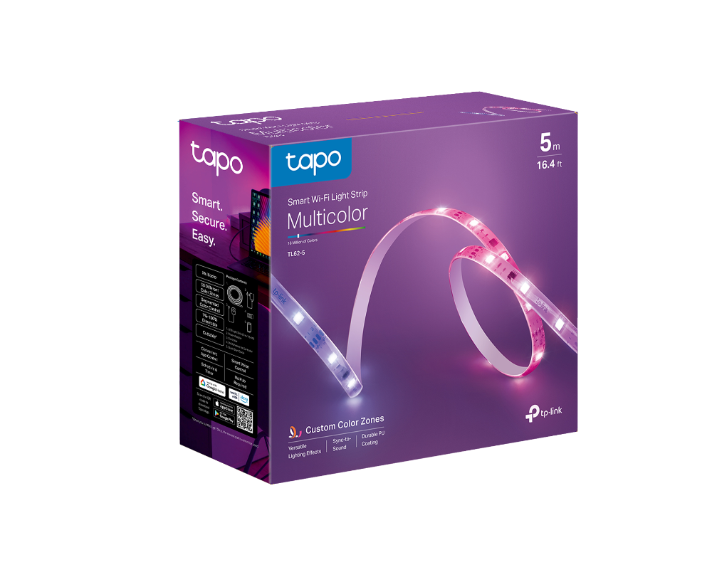 TL62-5 | Smart LED Wi-Fi Multicolour Light Strip 5 Metres