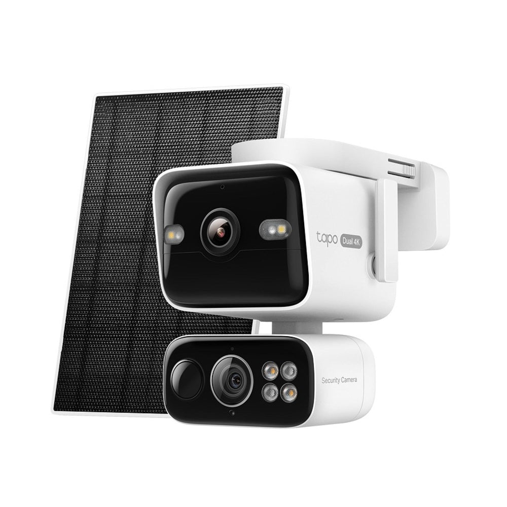 Tapo C675D KIT | Solar Dual-Lens Pan/Tilt Security Camera Kit, Dual 4K 8MP, AI Detection