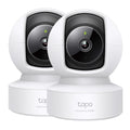 Tapo C222 2-pack wireless security camera with 2K 4MP resolution and 360° pan-tilt coverage.