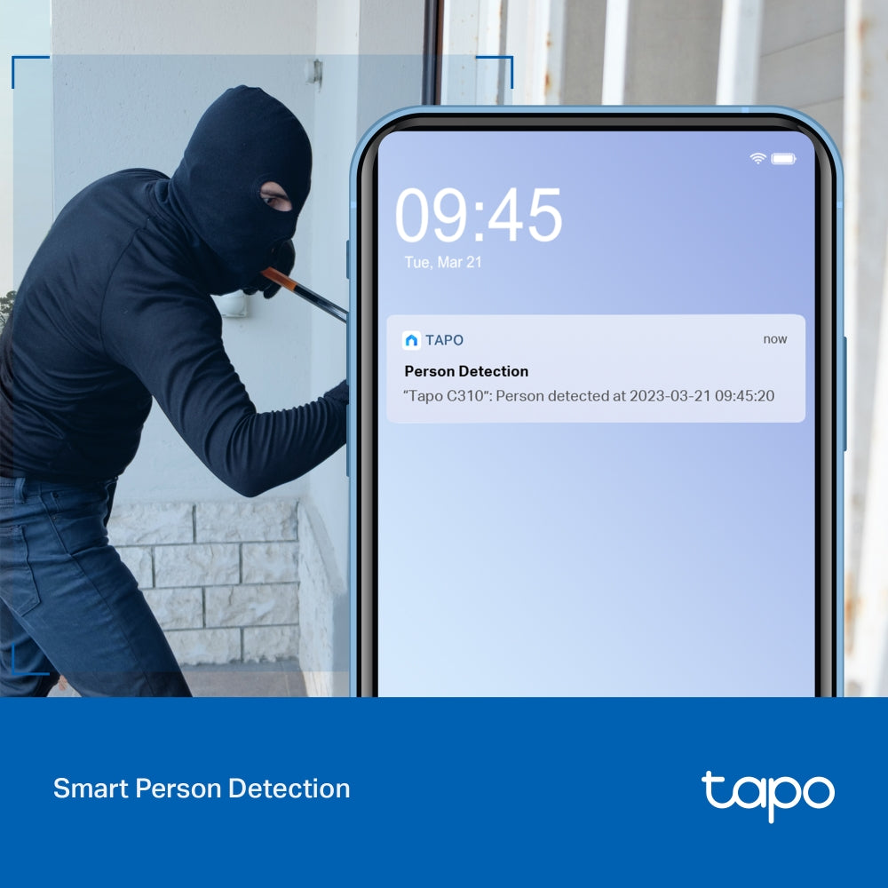 Tapo C310 | Outdoor Security Wi-Fi Camera, 2K 3MP, 24/7, Two-Way Audio, Advanced Night Vision