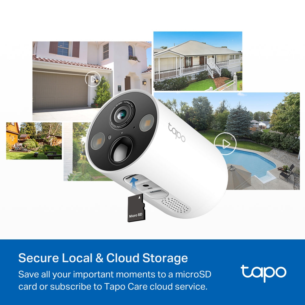 Tapo C425 KIT | Solar-Powered Security Camera Kit, 2K QHD, Colour Night Vision, Free AI Detection