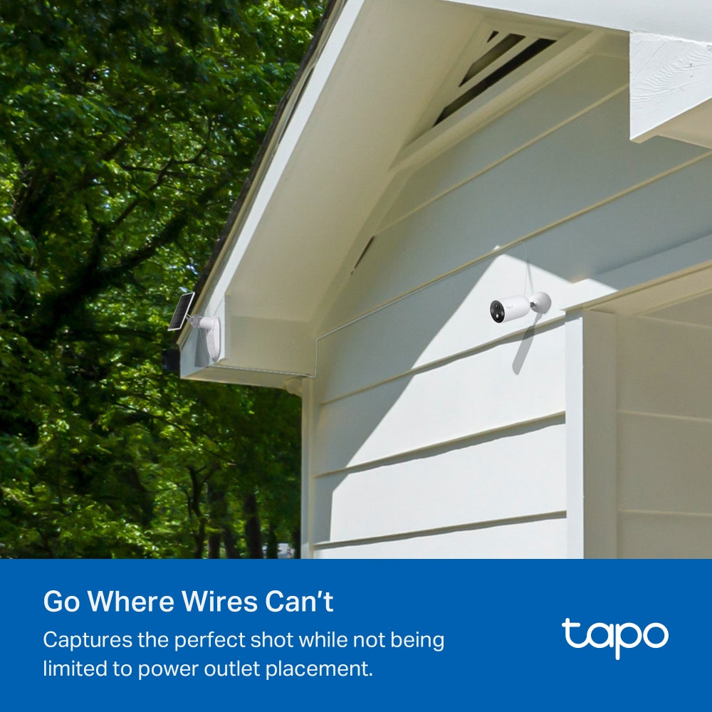 Tapo C425 KIT | Solar-Powered Security Camera Kit, 2K QHD, Colour Night Vision, Free AI Detection
