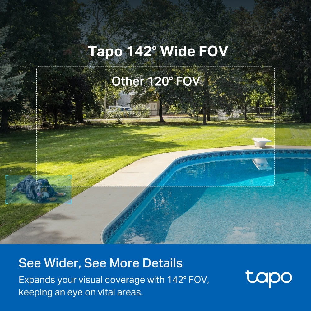 Tapo C425 KIT | Solar-Powered Security Camera Kit, 2K QHD, Colour Night Vision, Free AI Detection