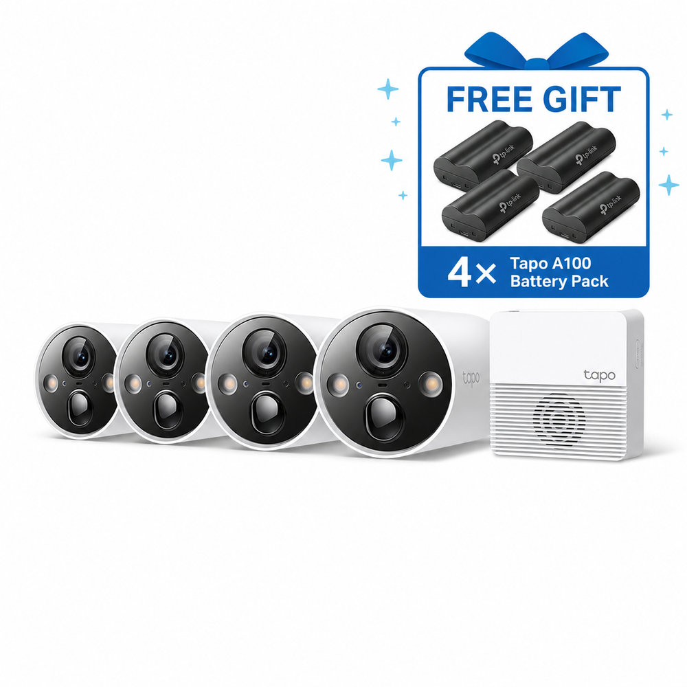 Tapo C420S4 | Wire-Free Security Camera System, 2K QHD, AI Detection