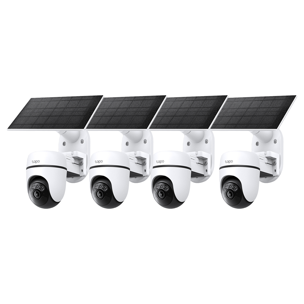 Tapo C610 KIT(4-pack) | Solar-Powered Pan/Tilt Security Camera Kit