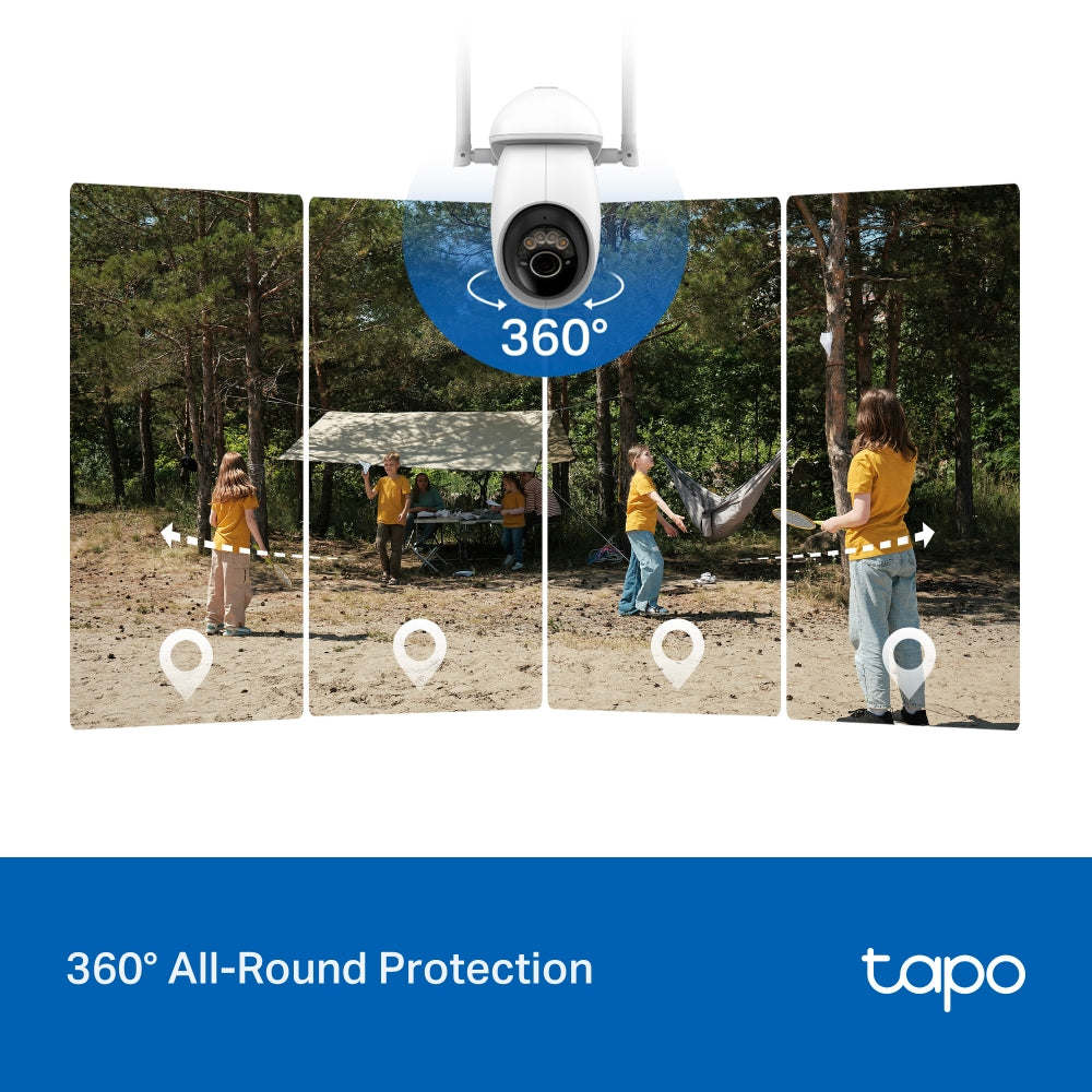 Tapo C665G KIT | Solar-Powered Pan/Tilt Wi-Fi/4G LTE Security Camera Kit