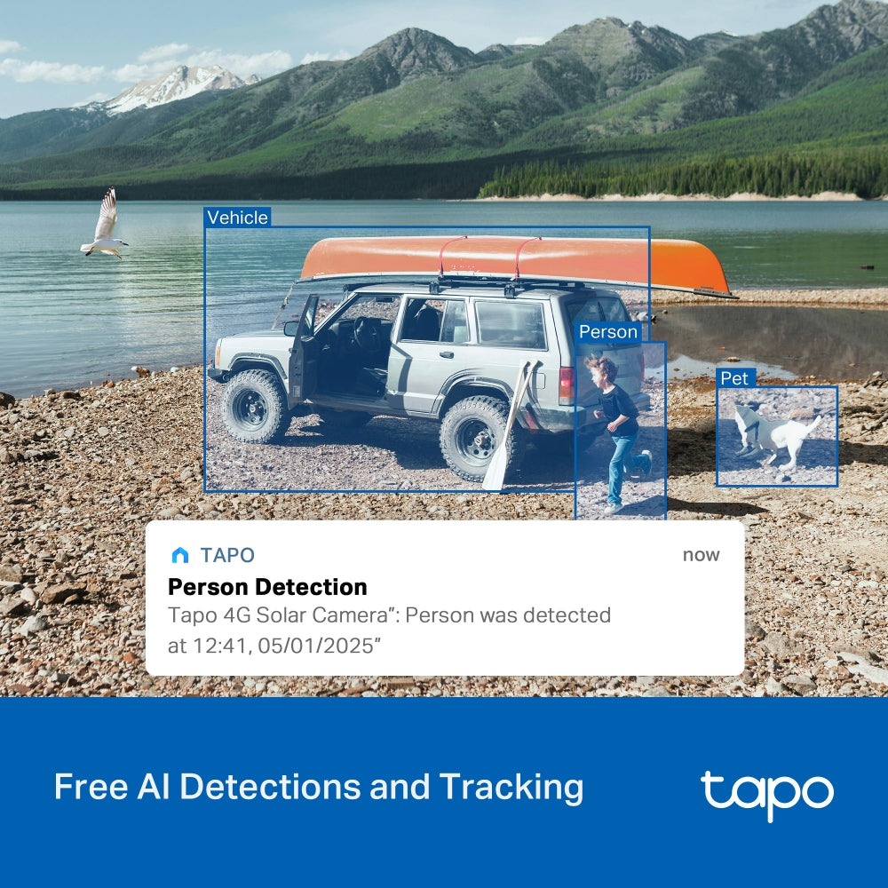 Tapo C665G KIT | Solar-Powered Pan/Tilt Wi-Fi/4G LTE Security Camera Kit