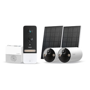 Tapo Full Coverage Doorbell Camera Kit with 2K resolution and solar power
