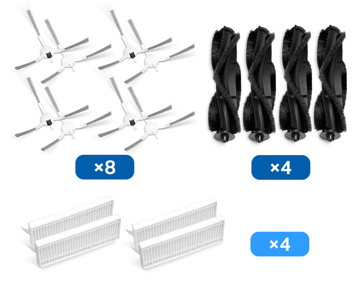 Robot Vacuum Replacement Kit (Brushes and Filter), Tapo RVA102(4-pack)