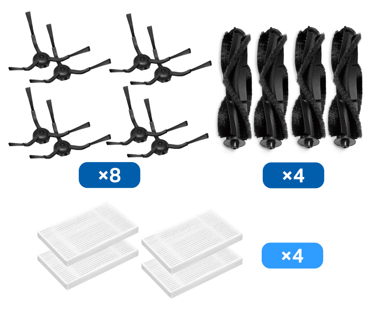 Robot Vacuum Replacement Kit (Brushes and Filter), Tapo RVA105(4-pack)
