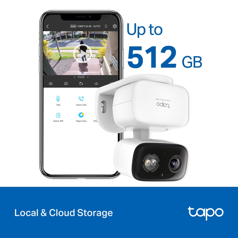 Indoor/Outdoor Home Security Wi-Fi Camera, Tapo C216(2-pack)