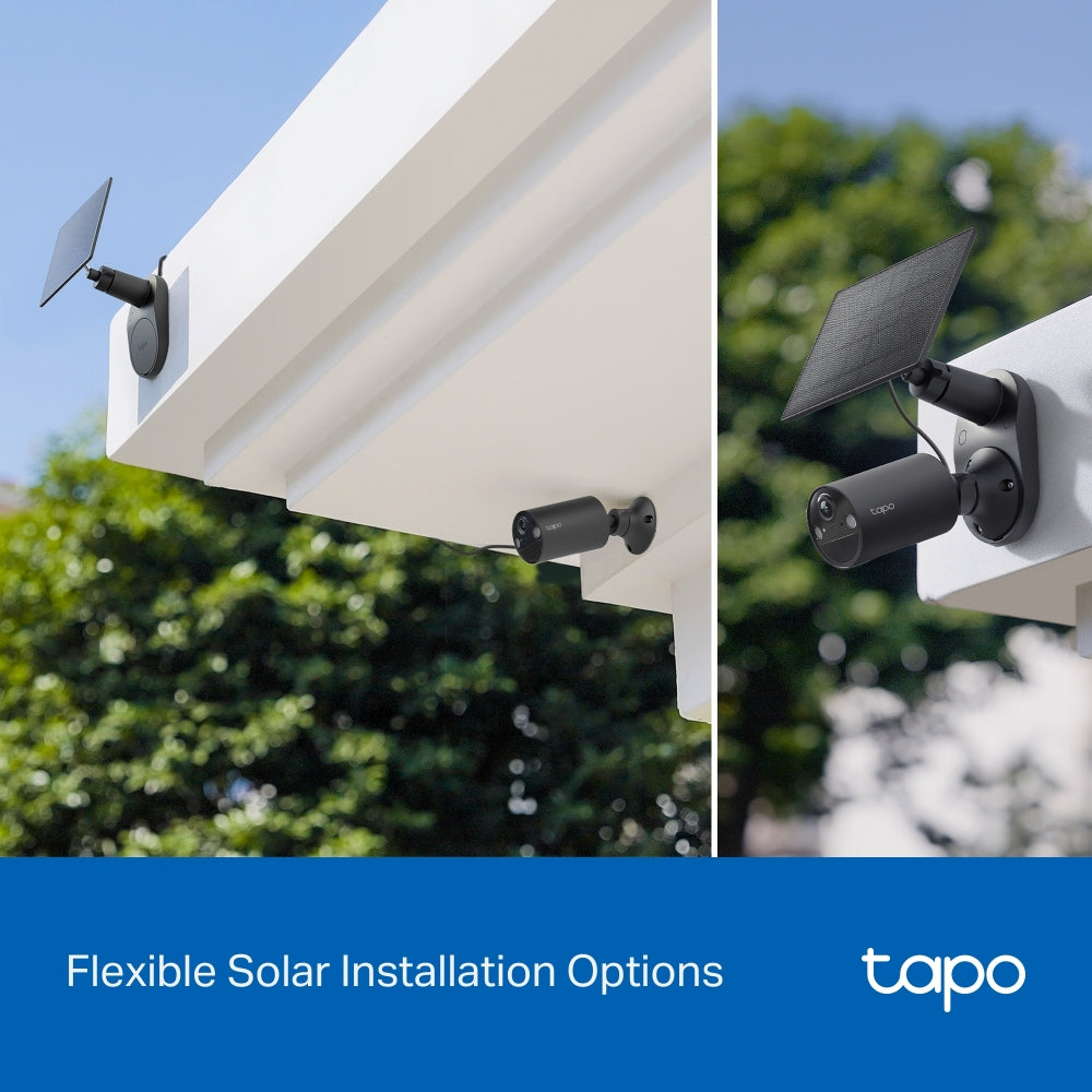 2K 3MP Solar-Powered Security Camera Kit, Tapo C411 KIT(2-pack)