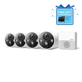 Tapo C420S4 | Smart Wire-Free Security Camera System, 4-Camera System