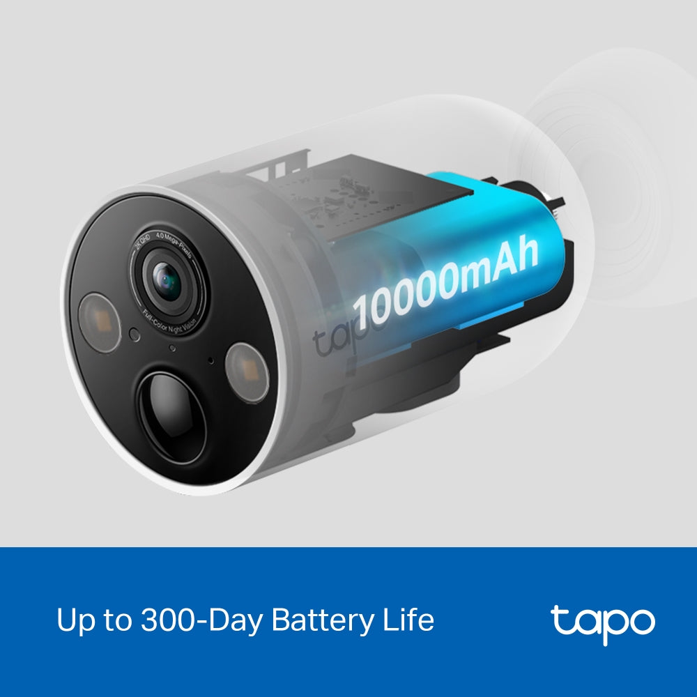 2K Battery-Powered Outdoor Security Camera, Tapo C425(4-pack)