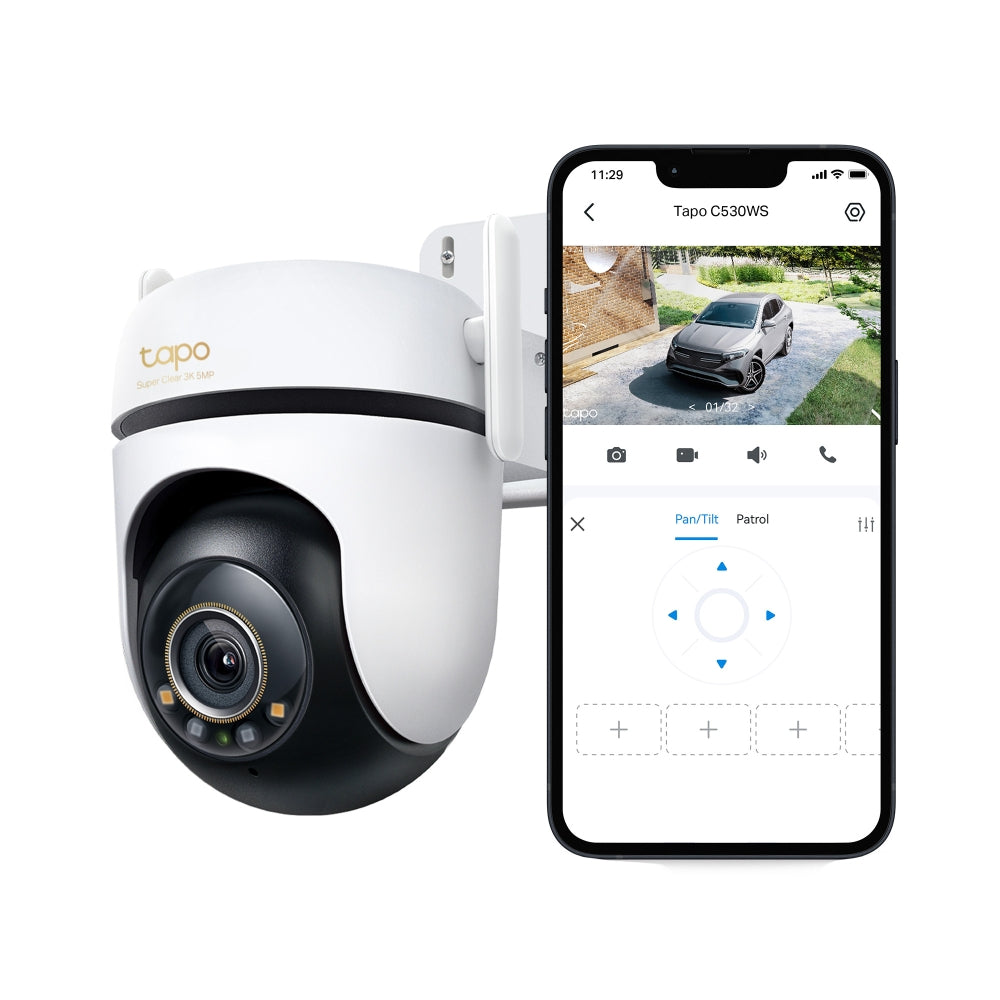Outdoor Pan/Tilt Security Wi-Fi Camera, Tapo C530WS