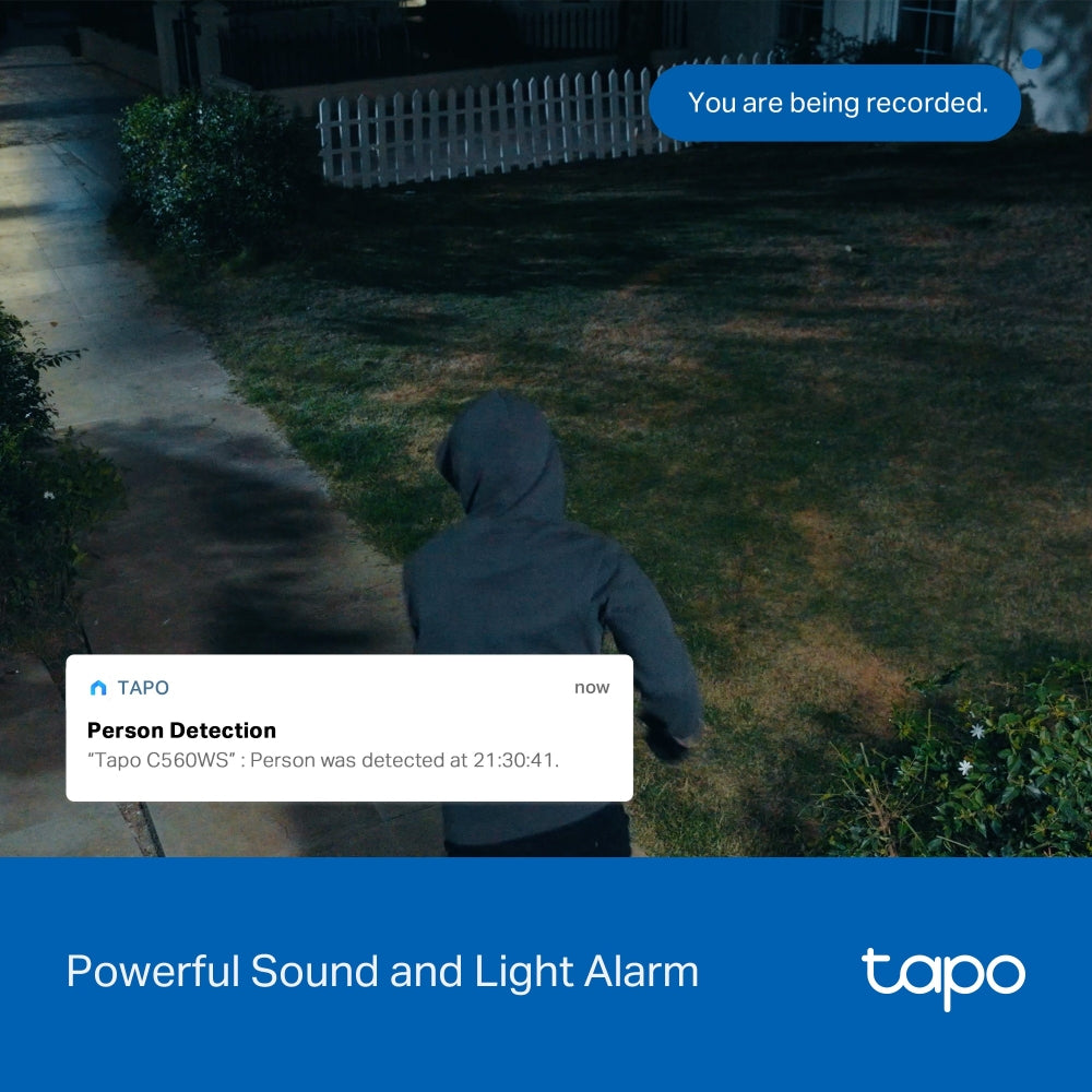 4K Outdoor Pan/Tilt Security Wi-Fi Camera, Tapo C560WS