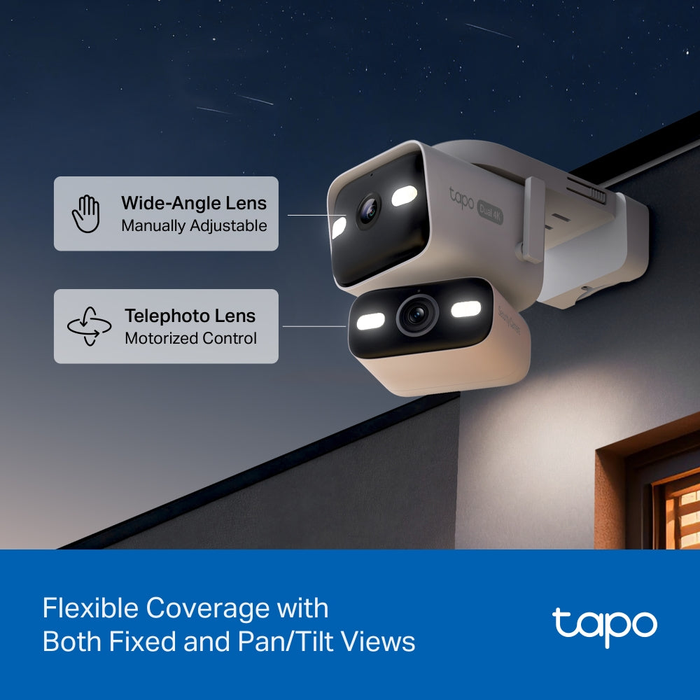 Tapo C575D | Outdoor Dual Lens Pan/Tilt Security Camera