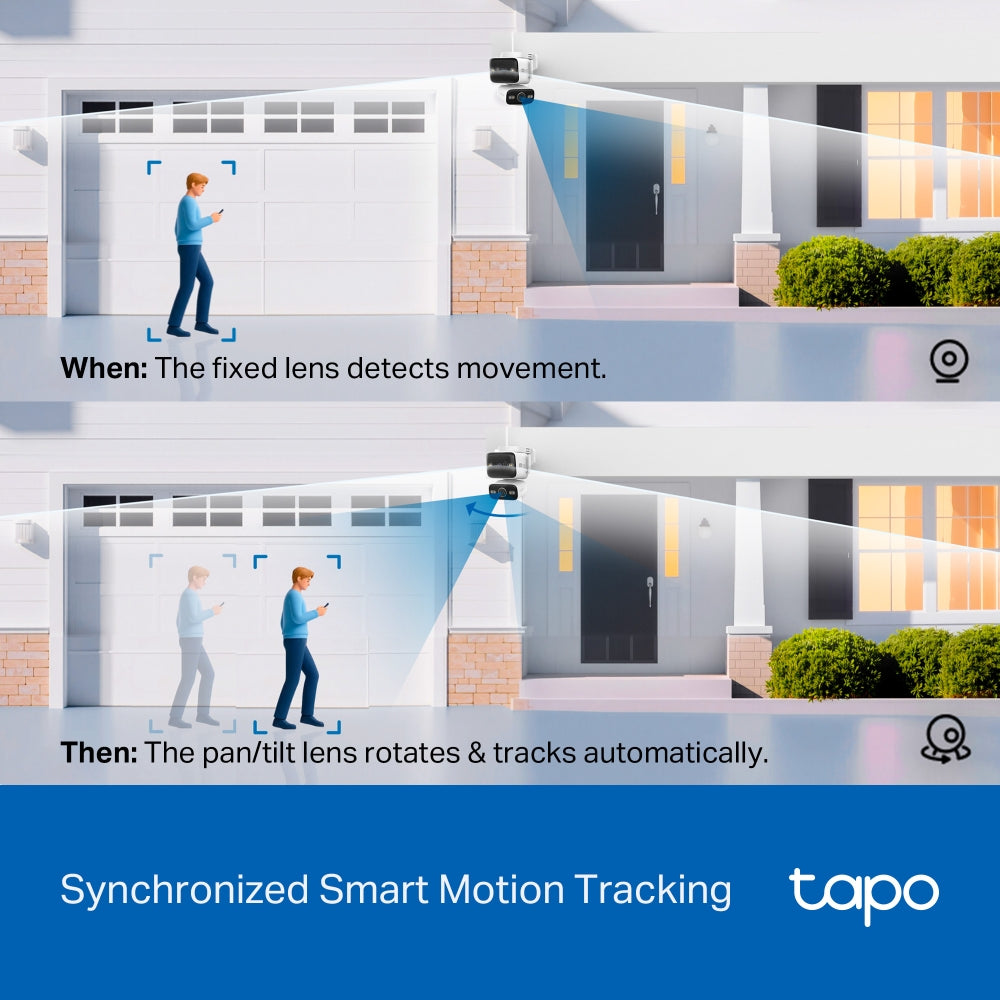 Tapo C575D | Outdoor Dual Lens Pan/Tilt Security Camera