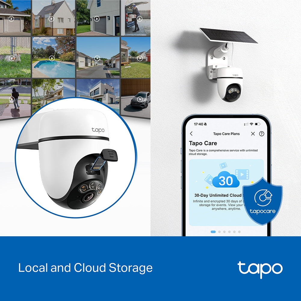 Tapo C610 KIT(2-pack) | Solar-Powered Pan/Tilt Security Camera Kit