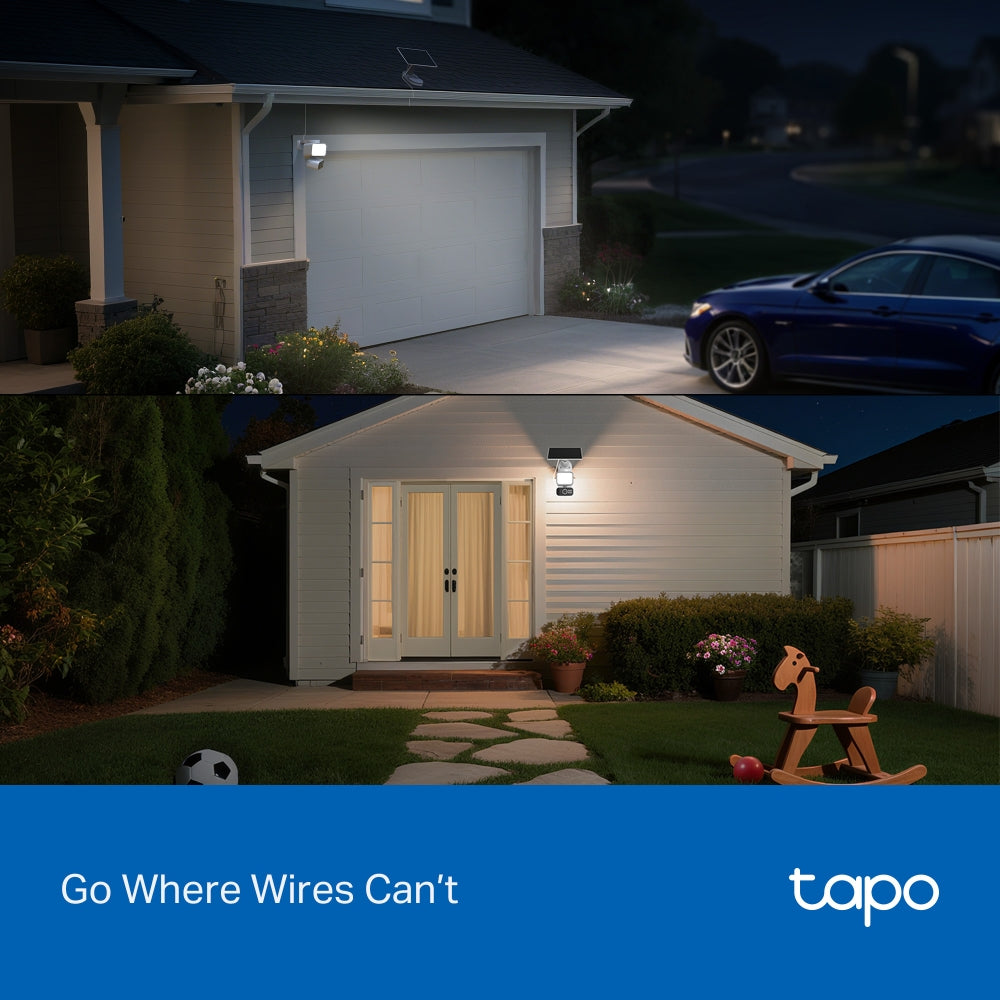 Tapo C615F KIT | Solar-Powered Floodlight Pan/Tilt Security Camera Kit