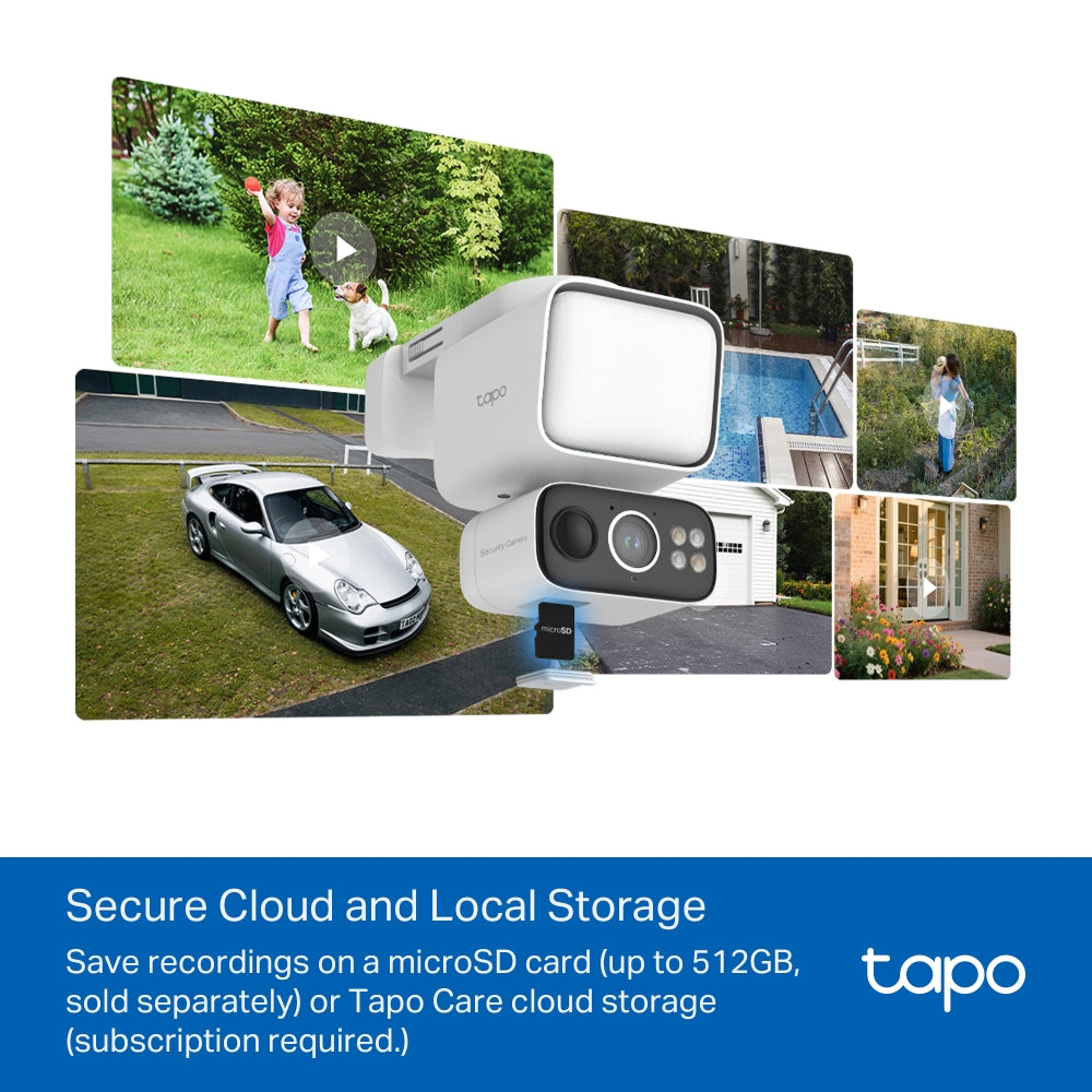 Tapo C615F KIT | Solar-Powered Floodlight Pan/Tilt Security Camera Kit