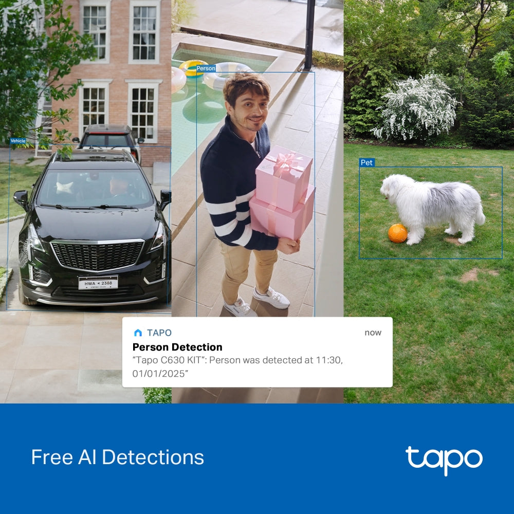 Tapo C630 KIT | Solar-Powered Pan/Tilt Security Camera Kit