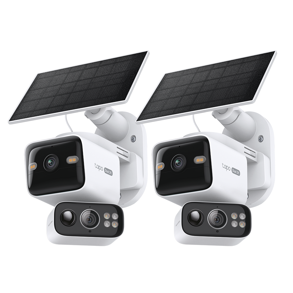Tapo C645D KIT | Dual-Lens Pan/Tilt Security Camera Kit, 2K