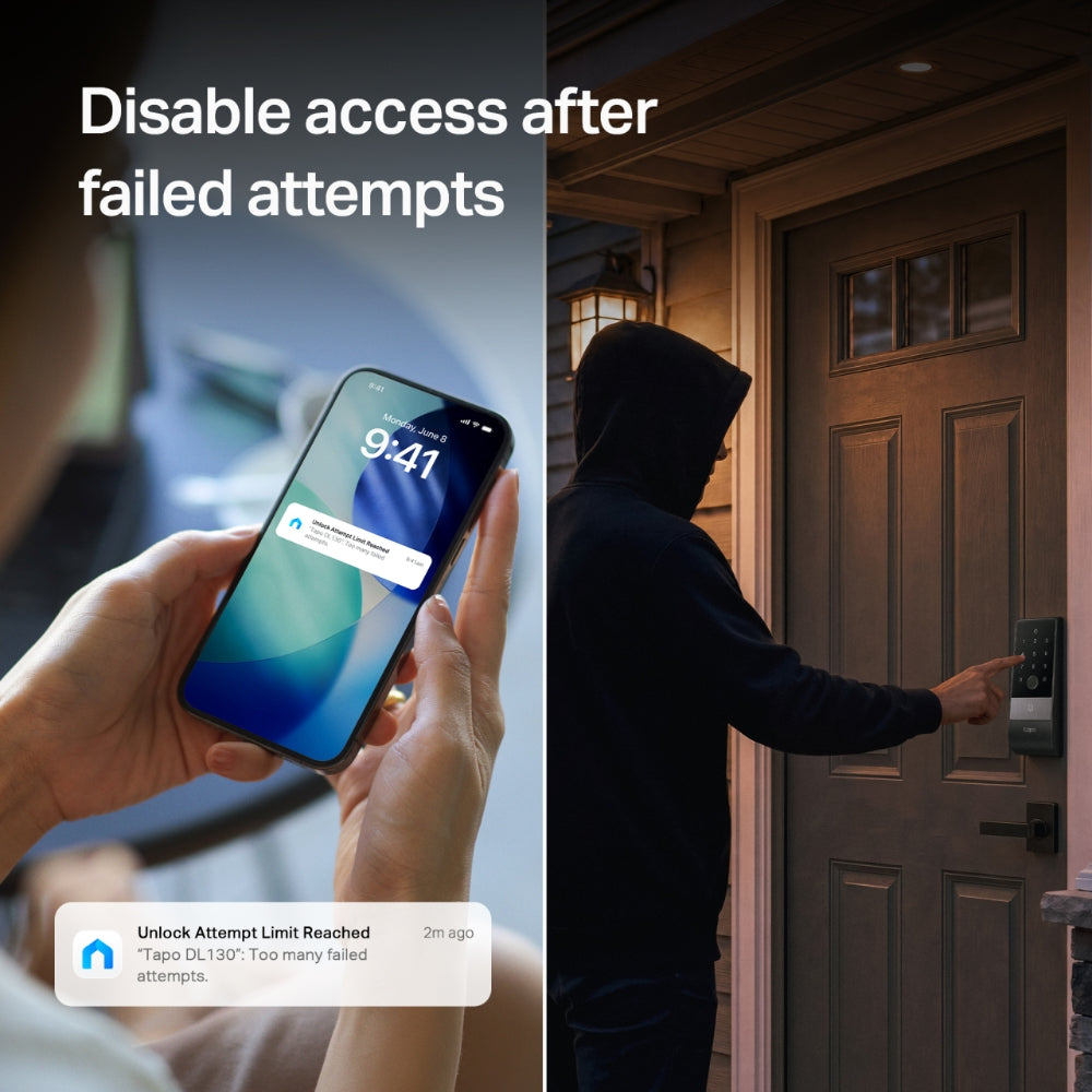Tapo DL130 | Palm Access & Fingerprint Recognition Smart Lock