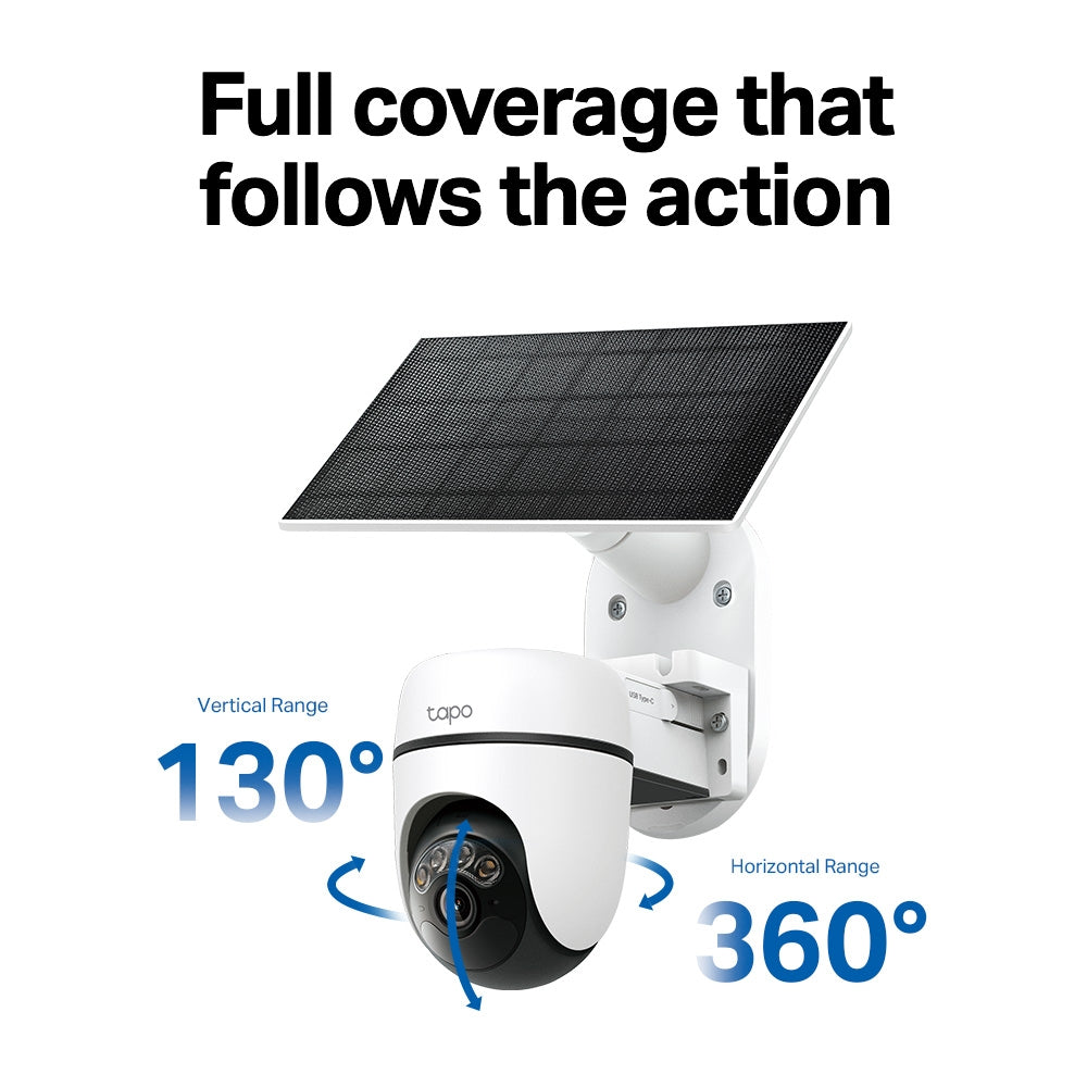 Tapo HB112 | Solar Cam 2K Pan/Tilt (2-Cam Kit)