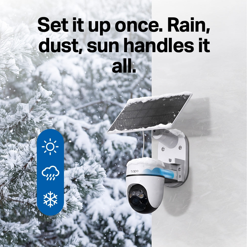 Tapo HB112 | Solar Cam 2K Pan/Tilt (2-Cam Kit)