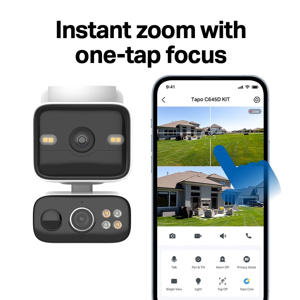 Tapo HB410 | Solar Cam 2K Dual (2-Cam Kit)