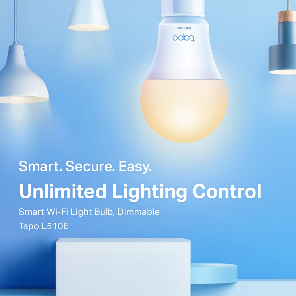 Smart Wi-Fi Light Bulb, Dimmable, Tapo L510E(5-pack)